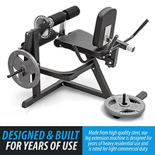 ANYTHING SPORTS Heavy Duty Adjustable Leg Extension and Curl Machine 2.0 Black