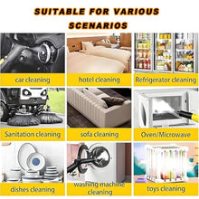 ZenHailure High Performance 2500w Jet Steam Washer,Compact Portable Build with Large 3.5l Reservoir,Fast 40s Warm-Up Time and Six Cleaning Attachments,Ideal for Driveways,Vehicles Yellow