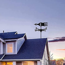 Weathervane Stainless Steel Anti-Rust Weathercock Direction Indicator Retro Farm Scene Garden Weather Vane Measuring Tools Corrosion Resistant and Durable A 35X50CM (E 35X50CM) (A 35X50CM)