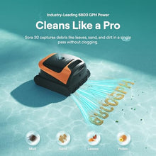 Beatbot Sora 30 Pool Vacuum Robot, 4-in-1 Cleaner with Shallow-Area Cleaning, 6800GPH Power, Smart Surface Parking, 5L Capacity for Above & In-Ground Pools Up to 3229 sq. ft, Vibrant Orange