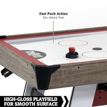 Hall of Games 5.5' Arcade Air Hockey & Tennis Table 2-in-1 Wood Grain/Red
