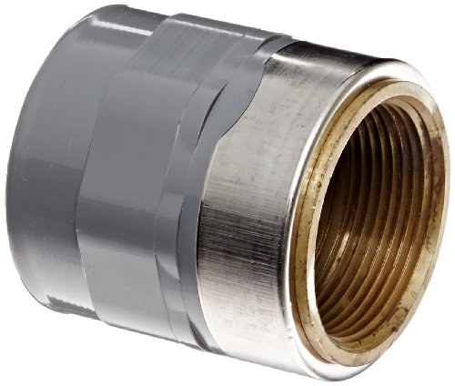 Spears Manufacturing CPVC Pipe Fitting Adapter Schedule 80 Gray 2" Socket x Brass NPT Female