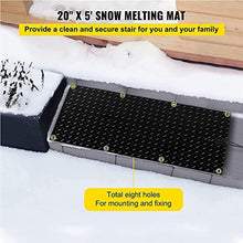 LGYYGL Snow Melting Mats Heated Snow Melting Mats for Stairs, Heated Outdoor Mats, Now Melting Mats for Winter Snow Removal, No-Slip Stair Heating Mats (Color : 3 Pcs, Size : 30x90cm)