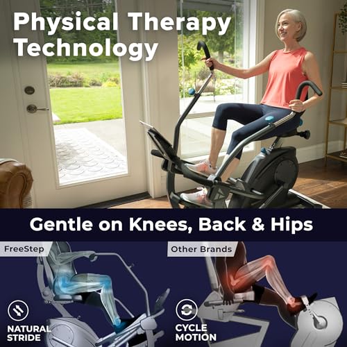 Teeter FreeStep LT1 Recumbent Cross Trainer and Elliptical Black