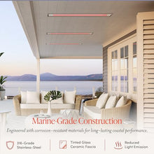 Bromic Platinum Smart Heat Marine 3400W Electric Patio Heater - Radiant Infrared, 220V-240V, White Finish - BH0320018