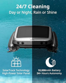 Beatbot iSkim Ultra Solar Robotic Pool Skimmer Silver Gray