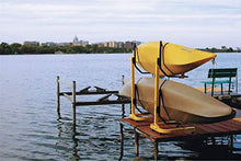 Suspenz Kayak Storage Rack, 2-Boat Free Standing - Yellow