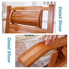 Zero Gravity Chair Wooden Folding Patio Chair Sun Lounger Recliner Comfortable Relax Rocking Chair Adjustable Reclining Deck Chair for Balcony Garden Pool Outdoor Indoor Chaise Lounger