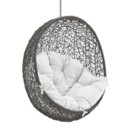 Outdoor Escape Gray Patio Chair Without Stand for Outdoor Lounge, Comfortably Sized, Durable Construction, Suitable for Garden, Patio Or Backyard Use