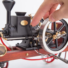 RETROL HM-01 Engine Model, 4-Stroke Horizontal Stationary Hit And Miss Engine Model With High/Low Speed Gear Lever (KIT) + Metal 4-SWheel Transport Cart + Accessory Triad + (CDI Igniter + Spark Plug)