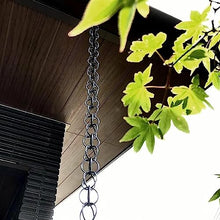 GVBNOTT Ring Rain Guide Chain Rain Downspouts, Courtyard Garden Rain Catcher Chain for Homestay Villa, Customizable Length，5m/16ft