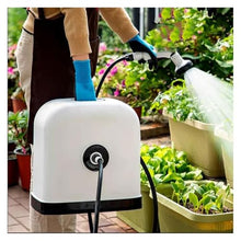 Hose Holder, Portable 30M/100FT Hose Reel Box with Hose, Hose Reel Cart with Handle, Complete with Hose Guide, Nozzle, Fittings and Accessories, Easy for Garden Cleaning and Watering, Car Washing ,for