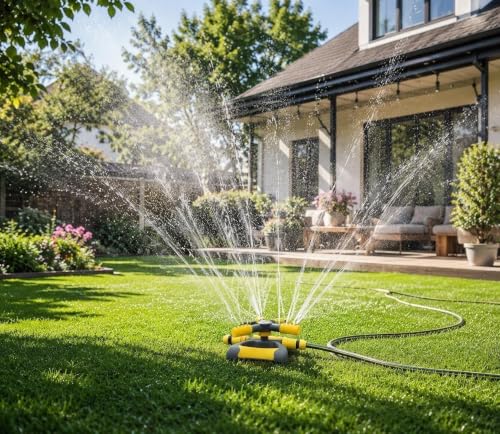 Drip Irrigation Kit Cooling Misting System for Courtyard Plant Irrigation, 360 Misting Nozzle, Quick Installation(60m/196.8ft)