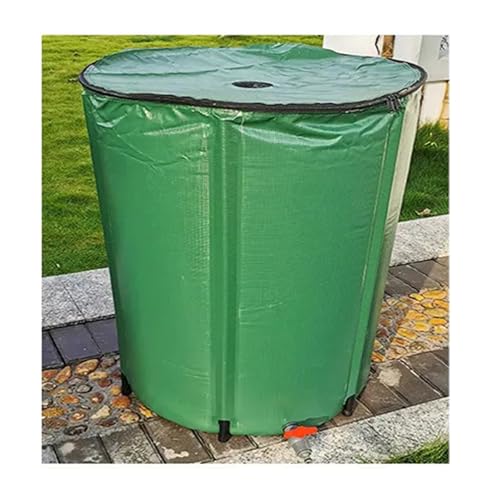 GPDJHRTI Rainwater Barrels, Tear-Resistant, Wear-Resistant, Large Water Storage Capacity(Green,750L)