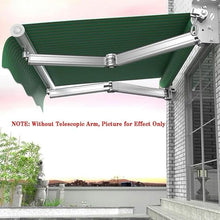 Manual Retractable Awning Door Window Awning Shelter Outdoor Canopy Home Deck Canopy with Manual Crank Handle（Frame Included ）