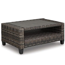 Benzara 4 Piece Outdoor Conversation Set Woven Resin Wicker Aluminum Frame Grey