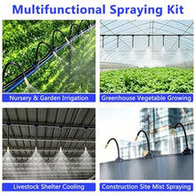 Greenhouse Misting System, Drip Irrigation Kit with Spray Nozzles