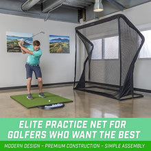 GoSports Elite Golf Practice Net with Steel Frame Black