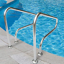 MSHOSAC Swimming Pool Railings, Stainless Steel Swimming Pool Handrails, Hand Rails for Slope Railings, Easy-to-Assemble Spa Handrails, Used to Enter The Swimming Pool
