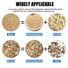Stainless Steel Bird Feed Blown Shell Splitter with Adjustable Flow – High-Effi-ciency Seed Separator for Wild Bird Sanctuaries, Small-Scale Farming & Outdoor Seed Storage