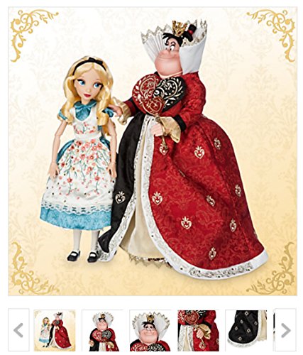 Disney Store Alice & Queen of Hearts Doll Set - Fairytale Designer Collection
