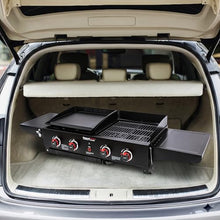 Grills House GD402 4-Burner Propane Gas Grill and Griddle Combo Black