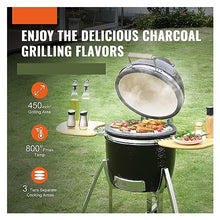 18/24inch Portable Charcoal Grill Propane Gas Grills With Cover And Cart Clay& Stainless Steel BBQ Grillfor Camping Picnic(18inch)
