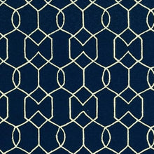 HomeRoots 8' x 11' Navy Blue Moroccan Indoor Outdoor Area Rug
