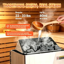 PioMue Electric Sauna Heater with Built-in Controller,Adjustable Temp & 3h Timer,Stainless Steel Steam Stove for Home Steam Sauna Bathroom, SPA Houses, Dry Saunas 220V-6KW