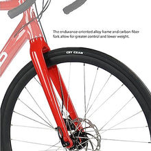 HEAD Pava 22 Speed Aluminum Road Bicycle with Carbon Fork Red