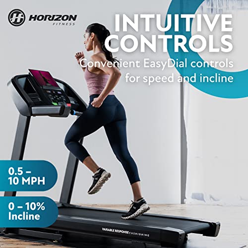 Horizon Fitness T101 Folding Treadmill Black