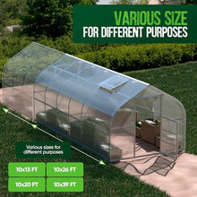 BAUMERA Polycarbonate Greenhouse - Walk-in Size 20' L x 8' W - Heavy Duty Greenhouses for Outdoors - Large Greenhouse with 3 Automatic Vents and A Shelf - for Year-Round Harvest…