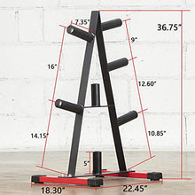 VEITEOX FTY Olympic Weight Plate Tree Rack for 2 Inch Barbell Weights
