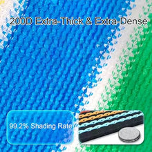 HYDBCNA Shade Cloth for Garden, 99% Shading Net with Grommets Breathable