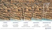 Tomaso 96" ABS Waterfall Cascading Sheer Descent Water Feature Spillway Pool Spa Wall Mount - Tan Plastic (96")