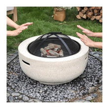 Round Outdoor Fire Pit Table, Charcoal Brazier, BBQ Grill,Firepit