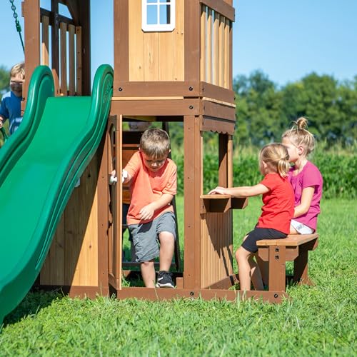 Backyard Discovery Lakewood Cedar Swing Set Multi-Color