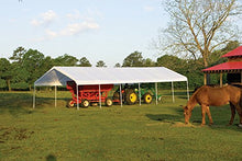 ShelterLogic 18' x 40' SuperMax Heavy Duty Steel Frame Canopy White