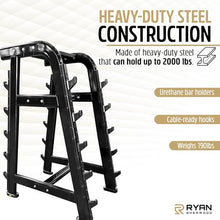RYAN SHERWOOD Barbell Storage Rack Black