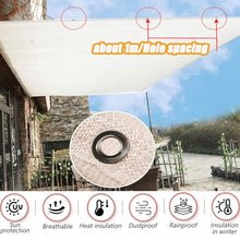 CAQXAQP White Shade Net Greenhouse Shade Cloth,7X18m Sun Shade Netting with Grommets Rectangular Sunblock Shading Net for Garden Plant Pergola Car Cover,85% Shading Rate Garden Net