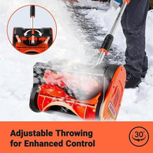 UILMLIO Cordless Snow Blowers, Electric Snow Sweeper with 2 Batteries, Adjustable Handle, Battery Powered Snow Shovel, Small Hand Push Snow Removal