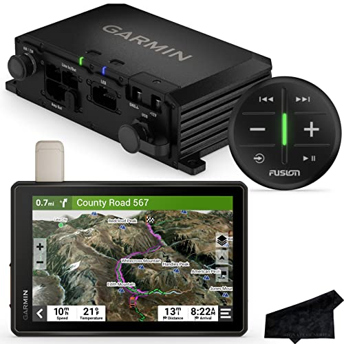 Certified Brands Garmin Tread Overland Rugged All-Terrain GPS Off-Road Navigator with Fusion Marine Audio Box Audio Box Only
