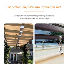 HOFUNTRE HDPE Retractable Wave Sun Shade, Retractable Sun Shade Canopy Cover Flexible Outdoor Canopy for Pergola, Backyard, Balcony Provides Sun Protection(W:3.2m/10.5ft*L:10m/32.8ft)