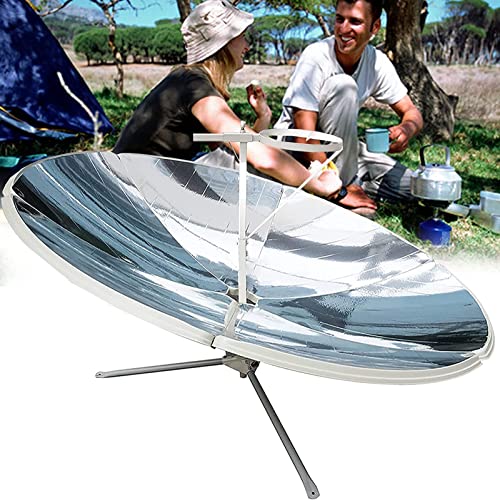 HNCXHX Concentrating Solar Cooker,Outdoor Ovens,1800w Solar Cooker Stove Kits,Foldable Solar Cooker,Camping Sun Oven Cooker Iron Bracket Solar Oven for Outdoor Backyard Patio