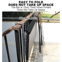 ZGLINMZ Wall Mounted Folding Side Table for Patio Balcony & GardenVersatile Bar Table for Railings SpaceSaving Foldable Design for Outdoor Use.