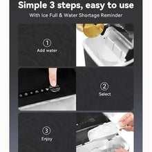 TEDILUVI Ice Makers Countertop Portable Small Machine with Self-Cleaning 9 Cubes Ready in 7 Mins