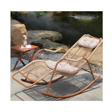 Rocking Patio Chairs, Anti Tipping Design Large Outdoor Rocking Chair, Suitable for Garden Porch Balcony Leisure Use(A,120 * 89 * 61cm)
