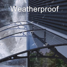 Modern Outdoor Canopy Front Door Canopy,Impact Resistant Patio Awning,UV Rain Snow Sunlight Protection Solid Sheet Outdoor Polycarbonate Cover and Aluminium Frame (59"x71")