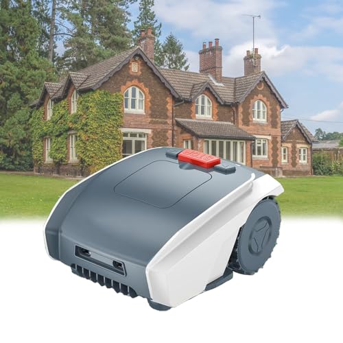 Fully Automatic Lawn Mower, Lawn Robot, Path Planning, Robotic Lawnmower with Automatic Charging, for Lawns/Gardens of 1500㎡, Weatherproof, Safety Protection Device,Grey