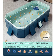 AErosx Large Non-Inflatable Swimming Pool for Kids, Adult Collapsible Pools Hard PVC Shell, Oversized Thickened, Portable Folding Kids Pools for Indoor and Outdoor(4x2.3x0.55m/13x7.5x1.8ft)